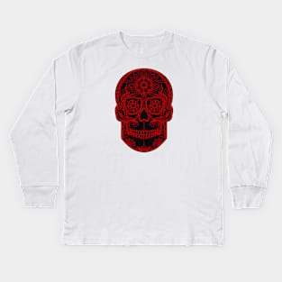 HomeSchoolTattoo SugarSkull Kids Long Sleeve T-Shirt